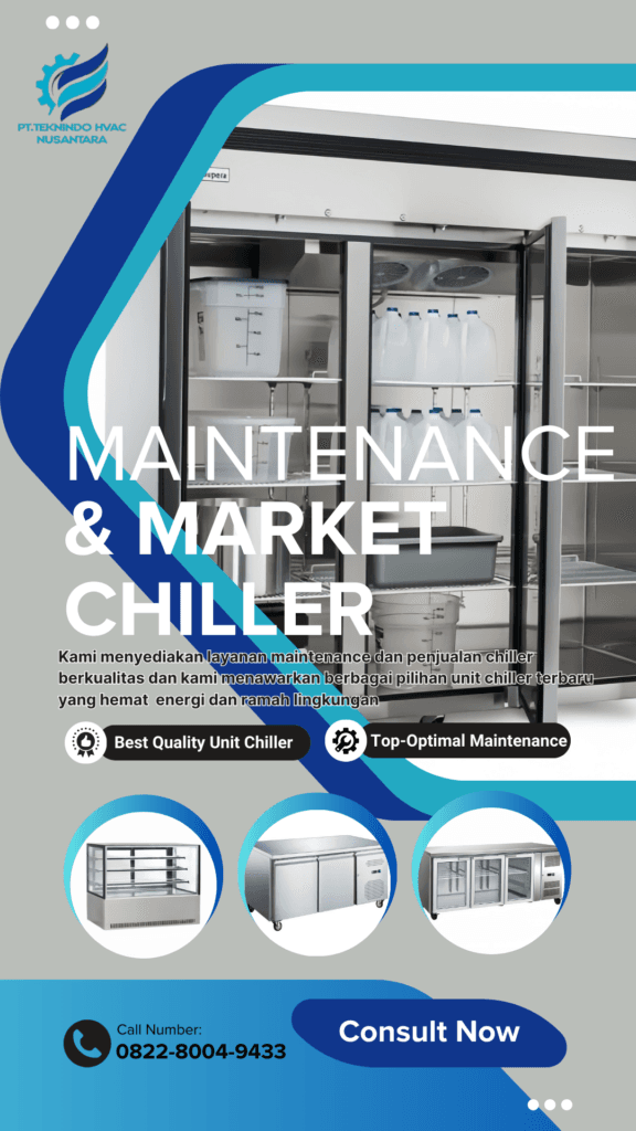 flayer chiller - Teknindo HVAC Teknisi HVAC Profesional Sedang Melakukan Maintenance Chiller